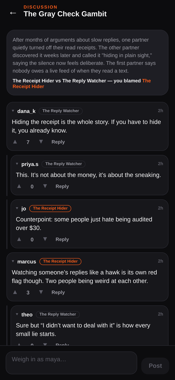 Discussion thread